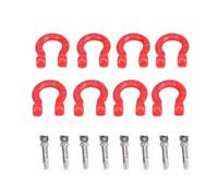 Hapivida Attache de Verrouillage pour Manille de remorquage 8 pièces Pièces métalliques de Secours pour Voiture RC Crawler Climbing Axial SCX10 CC01 D110 TF2 Poids 22,5 g