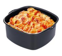 Hapivida Baril à Gâteau, Moule à Gâteau Air Fryer Plat de Cuisson Friteuse Pain Panier de Cuisson Pizza Plate Grill Pot Mat (16cm)