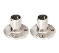 Hapivida Base Ronde de Main Courante de Bateau à 90 Degrés, Quincaillerie en Acier Inoxydable 316 pour Rampe de Bateau Robuste pour Tous Les Yachts