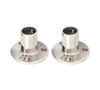 Hapivida Base Ronde de Main Courante de Bateau à 90 Degrés, Quincaillerie en Acier Inoxydable 316 pour Rampe de Bateau Robuste pour Tous Les Yachts