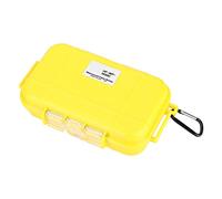 Hapivida Boîte de Survie extérieure, Mallette de Rangement étanche Antichoc, boîte de Survie hermétique, boîte de Transport en Plastique Portable(Jaune)