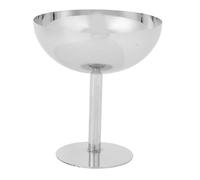 Hapivida Bols à Crème Glacée, Tasses à Dessert en Acier Inoxydable de 200 ml, Bols à Bagatelles Sur Pieds, Plats de Service, Mini Tasses à Milk-Shake Pour Crème Glacée, Desserts, Pudding (Grande)