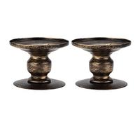 Hapivida Bougeoir en Fer, Bougeoir Moderne et Léger avec Design Simple pour Décoration de Table et Cadeaux, Bougeoir Ancien en Fer pour Dîners aux Chandelles et Banquets