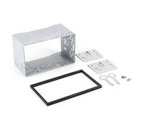 Hapivida Cadre de Navigation Universel pour Autoradios 2-Din, Panneau DVD Fascia Kit de Montage en Acier et ABS pour Systèmes Multimédia Automobiles