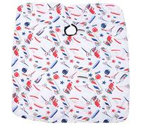Hapivida Cape Coupe Cheveux, Tablier Coiffure Professionnel Tissu Doux Anti Static et Impermeable 160x140cm Pour Salon Barber et Maison (Blanche)