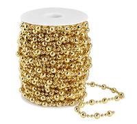 Hapivida Chaîne de Perles Artificielles, Brillant Guirlande Perle Rouleau 20m, Décoration Arbre de Noël Mariage Rideau, ABS, for Fêtes et Célébrations