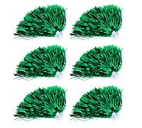 Hapivida Cheerleading Pom Poms, 6pcs Pet Cheerleading Squad Spirited Fun Poms Pompoms Cheer Costume Accessoire pour Cheer Sport Enfants Adultes Équipe(Vert)