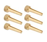 Hapivida Chevilles de Guitare Acoustique en Cuivre 6Pcs, Pins de Pont pour Cordes, Amélioration de la Sustain et Volume, pour Pratique, Performance et Instruments de Musique