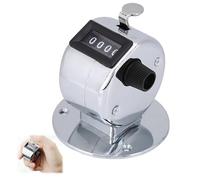 Hapivida Compteur à cliquer, Compteur Manuel mécanique Portable avec boîtier métal à 4 Chiffres pour comptage précis sans Batterie, pour Sport, manifestations et activités Scolaires