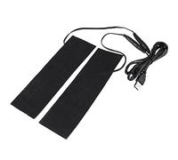 Hapivida Coussins chauffants USB en fibre de carbone, élément chauffant électrique, film chauffant pour réchauffer les pieds dans les chaussures et les pantoufles, noir