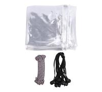 Hapivida Couverture Transparente pour Poulailler, Couverture d'hiver 2x3 mètres en PVC Épais Imperméable Isolante Couverture Antivento pour Poulailler, Porche, Terrasse, Cour, Toit