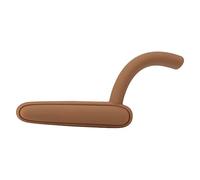 Hapivida Couvre poignée de porte en silicone, protection contre les pincements mains enfants, modèle universel 130 x 26 mm en silicone souple pour poignées de porte standard (Café)