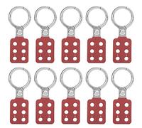 Hapivida Crochet de Cadenas à 6 Trou 38mm, Aluminium Isolant pour Lieux Flammables, Gestion Énergie Multi utilisateurs, pour Industrie, Chimique et Pétrolier