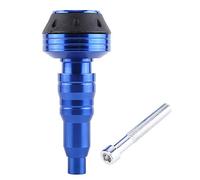 Hapivida Curseur de Cadre D'échappement de Moto, CNC en Alliage D'aluminium pour Scooter, Protection Contre Les Chutes, Curseurs de Cadre de Moto, Capuchons Anti-Crash pour Moto(Bleu)