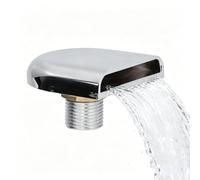 Hapivida Déversoir Cascade Murale Lame d'eau 6,5cm, Fontaine Piscine Jardin | Acier Inoxydable, Sortie Large, pour Piscine SPA Douche Bassin, Débit Élevé Durable