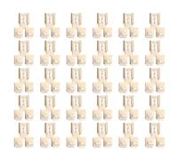 Hapivida Double Piggyback Spade Connector Set, Connecteur Double en Forme de Pelle à Embranchement Rapide Non Isolé pour Câblage Automobile, 2 Bornes d'Adaptateur en Laiton, 30 Piè