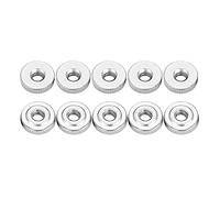 Hapivida Écrou à Crans Acier au Carbone, Boulon Papillon Nickelé M3-M10 pour Fixation Machines Industrielles Maintenance Réparation (M3)10pcs))