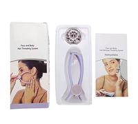 Hapivida Éliminateur de poils du cou du visage Outil d'épilateur de filage de coton Élimination douce efficace pour les femmes Hommes Portable Violet 12 x 4,5 x 3,7 cm (Paquet de cloques)