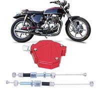 Hapivida Embrayage Cascadeur Universel en Aluminium CNC Boosters Frein Moto Embrayage Cascadeur Levier de Câble Système de Câble de Traction Facile pour Moto Dirt Bike(Rouge)