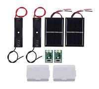 Hapivida Ensembles De 2 Panneaux De Commande De Lumière Solaire Ensemble 1.2V Kit De Module De Contrôleur De Charge De Lampe Solaire pour Lumière De Goujon De Route De Pelouse Extérieure