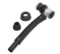 Hapivida Flexible Drain Pipe for Sink, Tube d'évacuation extensible en acier inoxydable pour lavabo de salle de bain, Connexion rapide et anti odeur, Adapté aux éviers de cuisine e