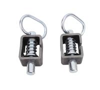 Hapivida Gâchette à Ressort, Assemblage de Serrure à Gâchette à Ressort, Verrouillage par Ressort Soudable Longue Portée Universal en Acier pour Remorques Portes Châssis