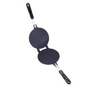 Hapivida Gaufrier à Cornets de Glace, Machine Manuelle de Cône de Gaufre de Crème Glacée de Forme Ronde de Ménage de Machine de Rouleau d'Oeufs Moule de Cuisson Antiadhésif