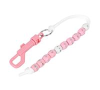 Hapivida Hapvida Compteur de Score de chaîne de Perles dorées, itinéraire tressé en Nylon avec Pierres artificielles Brillantes, Clip de Perles en Plastique pour Accessoires de Ceinture de (Pink)