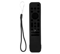 Hapivida Housse en Silicone pour Télécommande TV, Coque de Protection Antichoc Lavable pour RMF TX800 TX900, Étui de Protection avec Dragonne (Black)