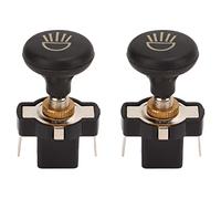 Hapivida Interrupteur de Phare à Pousser Tirer pour Cart, Bouton de Commande des Feux de Croisement, Remplacment Compatible avec E Z-GO, Connexion Métal et Plastique ABS, Inst