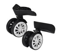 Hapivida Les Roues de Valise de Bagage, 1 Paire Roue Pivotante de Remplacement Valise Gauche Droite Roulette Roues Muet Double Rangée de Roues pour Bagages Valise de Voyage Chariot