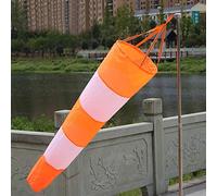 Hapivida Manche à air d'aéroport en Nylon Ripstop Sac de Mesure du Vent extérieur avec Ceinture réfléchissante Indicateur de Direction du Vent léger et Durable pour Station météoro (0,8 m Rouge et