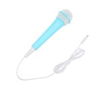 Hapivida Microphone Enfant avec Prise 3.5mm, Micro Câblé pour Enfants Basse Distorsion Portable pour Karaoke Fêtes Familiales Music Toy pour Garçons Filles (Bleue)