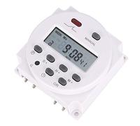Hapivida Minuteur Hebdomadaire Programmable Commutateur Temporisé 12V 16A, Contrôle Microprogrammé Affichage LCD Grande Précision, pour Gestion Économie d'Énergie Appareils Électri