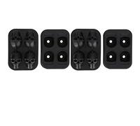 Hapivida Moule Glaçons Crâne Silicone 2 Pièces | Moule Glaçon Silicone Forme Crâne Pour Boisson