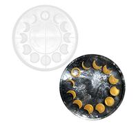 Hapivida Moule Lunaire Moule époxy Artisanat Bricolage pour Faire Une éclipse Lunaire Phase de Lune étoile Lune Horloge Cadran Moulage résine Moule