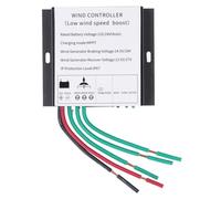 Hapivida MPPT Régulateur pour Éolienne 100-400W 12V 24V, Contrôleur Chargeur Automatique avec Indicateur LED Protection IP67 pour Système Énergie Vent