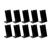 Hapivida Organisateur de Boucles d'Oreilles en Acrylique, Support de Présentation pour Bijoux, Boîte de Rangement et d'Affichage, 10 Pièces 4.8x8x3 cm, pour Collection Personnelle (Noire)