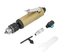 Hapivida Perceuse pneumatique droite haute vitesse 3/8 22000 tr/min, Conception ergonomique légère contrôle à une main, Outil de perçage pour menuiserie métallurgique maintenance m