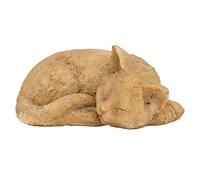 Hapivida Pierre commémorative pour Chat, Statue en résine personnalisée Durable gravée pour Jardin extérieur et Hommage au cimetière Domestique