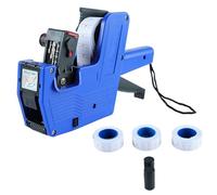 Hapivida Pistolet à Étiquettes Prix, Étiqueteuse Numérique 8 Chiffres avec 3 Rouleaux Papier et 2 Roues Encreuses pour Magasin Bureau Supermarché