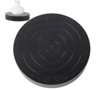 Hapivida Plateau Tournant Poterie, Roue de Sculpture de Poterie,Plateau Manuel Tournant 17.8cm, Tour Potier Roue Rotation Table Pivotante Poterie Double Face en Plastique pour Étudiant (Diamètre 17.8)