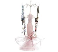 Hapivida Porte-bijoux, 4 Styles élégant Modèle De Dame Organisateur De Bijoux Mannequin Robe De Princesse Collier Support Suspendu Pour Bracelets Boucles D'oreilles Bagues Femmes Filles(Petit Modèle)