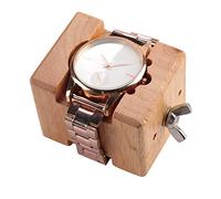 Hapivida Porte-Mouvement de la Montre, Extensible Clai de Support de Boîtier à Outils de Surveillance en Bois Réversible