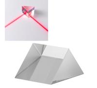 Hapivida Prisme Optique, Prisme Triangulaire en Verre K9 Pédagogique avec Réfraction Améliorée pour Enseignement Physique, Décoration Scientifique, Cadeaux Enfants 20x20x20mm