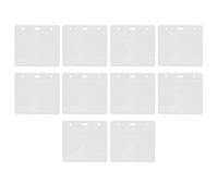 Hapivida Protège carte étanche pour dossier de vaccination, manchon PVC transparent 12x11cm avec zip résistant, conception à fente centrale et œillets latéraux pour accroches, pour