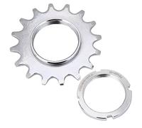 Hapivida Roue Libre de Vélo à Vitesse Unique, Pignon de Vélo en Acier de Type Fileté, Pièces de Rechange avec Anneau de Verrouillage pour Vélo à Pignon Fixe