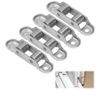 Hapivida Roulette Porte Coulissante Tandem, Roulement à Billes Acier Inoxydable 4PCS avec Rouleau pour Porte Patio et Baie Vitrée, Facile à Assembler