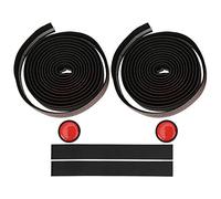 Hapivida Sangle de Guidon Vélo Route en Cuir PU et EVA Antidérapante, Bande Poignée Vélo de Route Strap, 2 Pièces pour Guidon de Bicyclette (Brown)