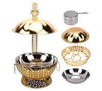 Hapivida Set De Chafing Dish Rond En Acier Inoxydable Pour Buffet 8L | Set Chafing Dish Rond Acier Inoxydable Pour Buffet 8L Avec Support
